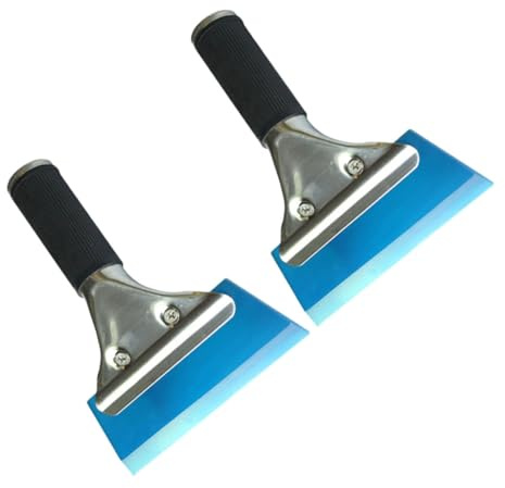 iplusmile Raschietto per Adesivi Auto e Raschia-neve Manicotto in Gomma Flessibile, Set da 2 Pezzi, Raschietto in Gomma Sostituibile per Vetri e Parabrezza, Strumento Colore Casuale