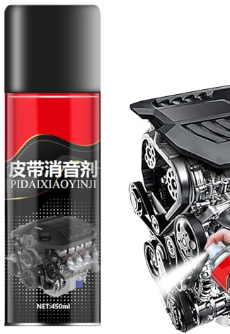 Remvård, remvårdsspray bil- | Motorrem-ljuddämparspray – 450 ml bil-rem-ljudspray, smörj-ljuddämpare-spray, bilmotor underhållsspray för bilremmar