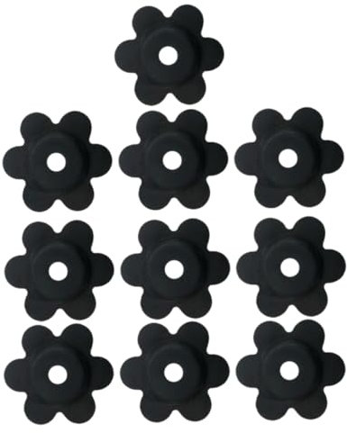 Sosoport Tope para Asta De 10 Unidades Soportes para De Jardín Topes para De Exterior Material De Goma para Decoración De Jardín