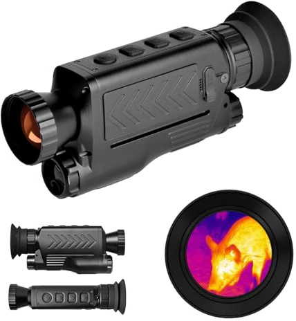 GTGUARD Clearview H35L monoculare per immagini termiche, 384 × 288 cannocchiale per visione notturna con telemetro laser, 1024 × 768 Mico-OLED, visione notturna termica con WiFi/telecomando, obiettivo