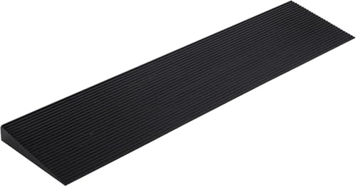 Rampe de seuil de 3,5 cm, en Caoutchouc antidérapant | pour portes, allées, salle de bain, piédestal surélevé pour fauteuils roulants, scooters, déambulateurs