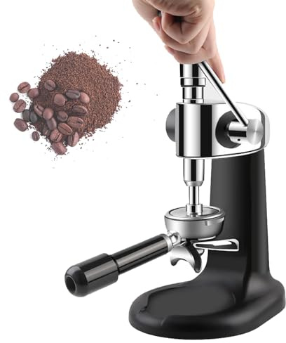 Pressino per caffè manuale, macchina per la pressatura del caffè in polvere in acciaio inox con base di pressatura, macinacaffè per caffè espresso rimovibile, veloce e con risparmio di manodopera