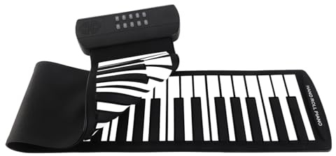 Generic Tastiera per Pianoforte, Piano Pieghevole Piano 49 Chiave Tastiera in Silicone Morbido Pratica Silenziosa per Bambini e Adulti (61 chiavi)