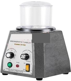 Lucidatore per gioielli, Lucidatrice for gioielli con buratto magnetico KT-198, mini macchina for la finitura dei metalli, lucidatrice for parti in oro di precisione AC(KT100)
