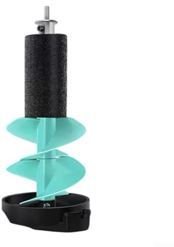 15 cm isborr bit, vinterfiske issar borr isbreaker, nylonborr borr borr borr med adapter flottör för isfiske (blå)