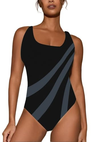 Maillot De Bain Gainant Maillot De Bain Femme Senior 1 Pièce Forte Poitrine Enceinte Bronzant Tankini Grande Taille Natation Tenue Plage Blanc Vintage Fluide XXL avec Armature Haute Bikini Maillots