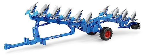 bruder 02250 - LEMKEN Aufsattel-Drehpflug Vari-Titan - 1:16 Bodenbearbeitungsmaschine Traktor-Anhänger Bauernhof Landwirtschaft Spielzeug