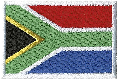AUFNÄHER SÜDAFRIKA NEU Gr. ca. 8 x 5cm (21501) Stick Patches Applikation - Länderflagge Landesfahne Flagge Fahne Wappen