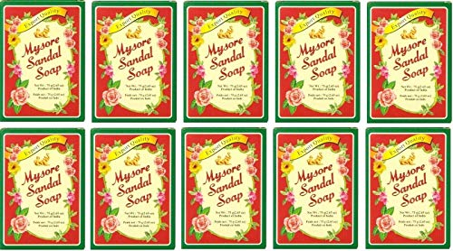 10 X Mysore Sandal Soap 75g