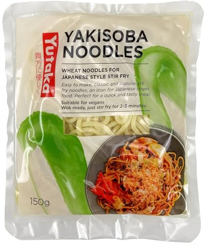 Yutaka Soft Yakisoba Noodles 150g (Pack of 30) | Authentic Japanese Stir-Fry Noodles | Vegan-Friendly | Perfect for Quick Meals & Asian-Inspired Cooking