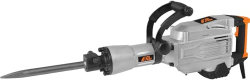 AXEL Marteau démolisseur 1700 W, 230 V, 1.4E+3 rpm, 1400 g/min, 60 J, 16 kg, Démolition, Sans huile, Métal, 1 vitesse, Valise, ciseau plat, ciseau à pointe, oliatore, paire de brosses