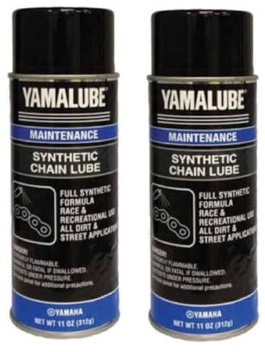 YAMAHA Original OEM Yamalube Acc-SYNCH-AI-NL Spray Synthetic Chain Lube Yamalube OEM - (2) 11 Ounce Cans