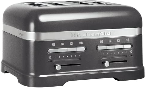 KitchenAid Artisan 5KMT4205 Toaster mit 4 Schlitzen Medaillon Silber