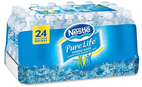 Nestlé® Pure Life® Bottled Purified Water, 16.9 oz. Bottles, 24/Case