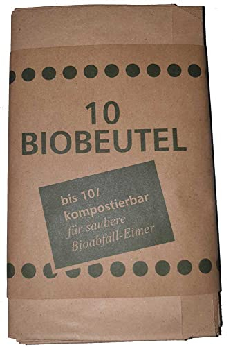 Bio-Abfallbeutel Mülleimerbeutel kompostierbar 20 + 16 x 36 cm 300 Stück