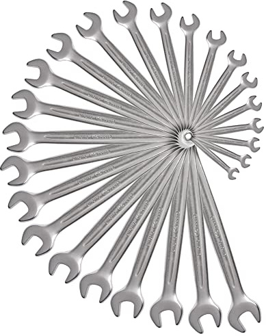 KS TOOLS 922.0075 - Jeu de 25 Clés Mixtes de notre Gamme Ultimate - Jeu de Clé Plate - Outillage Garage Mecanique - Fabriqués en Chrome Vanadium - Finition Satinée - 25 Clés Métriques 6-34mm