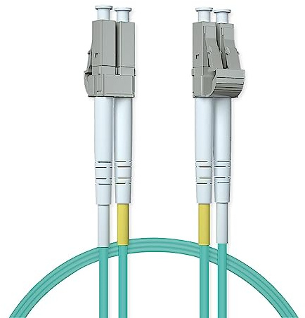 ipolex Cavo patch in fibra LC a LC multimodale, cavo fibra ottica 10Gb OM3, cavo Internet in fibra ottica duplex 50/125μm jumper fibra ottica LSZH per transceiver MMF SFP/SFP+, 3 metri, 1-Pack.