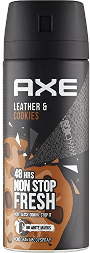AXE Deospray Collision Leather und Cookies ohne Aluminium 150 ml, 3er Pack (3 x 150 ml)