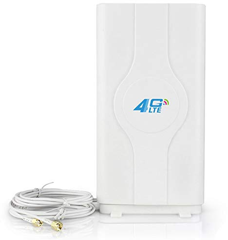 A42C 4G LTE Antenne mit 2m Kabel und SMA Stecker – WLAN Signalverstärker, Verstärkung bis 49dBi