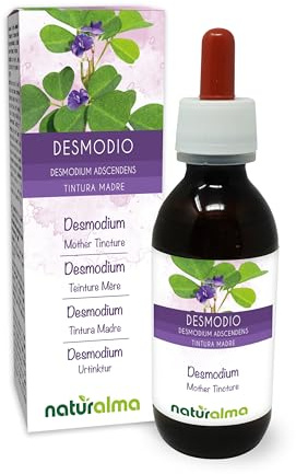 Desmodium (Desmodium adscendens) Blätter Alkoholfreier Urtinktur Naturalma - Flüssig-Extrakt Tropfen 120 ml - Nahrungsergänzungsmittel - Veganer