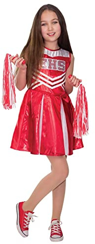 Rubies Cheerleader High School Musical Kostüm Cheerleader, Disney Kostüm für Mädchen, Größe 5-6 Jahre (301086-M)