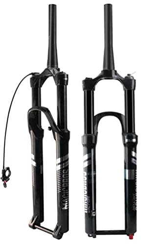 26/27,5/29 Zoll Steckachse MTB Fahrradgabel Luftfedergabeln 120mm Federweg 1-1/8'' gerade/konisch Mountainbike Vordergabel Rebound Ad