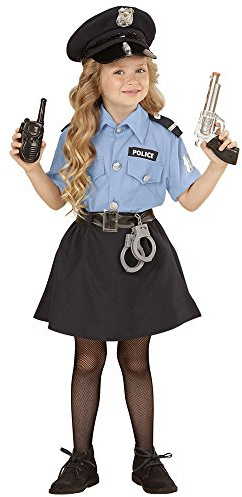 CARTOON Costume di carnevale, Poliziotta, vestito, travestimento, per bambini, halloween, feste a tema
