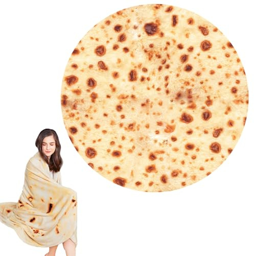 FainFun decken Tortilla Burrito Kuscheldecke, 180 * 180cm, Weiche Warme aus Flanell, für Baby und Familie
