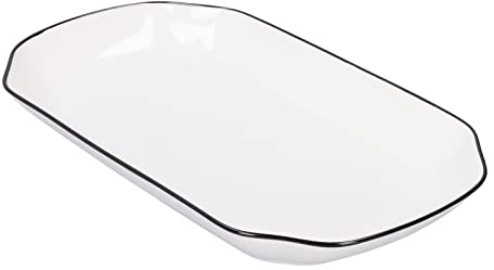 Platos Rectangulares Blancos, Platos De Cerámica De 12 Pulgadas, Plato Rectangular Para Servir, Platos Blancos, Bandeja Para Servir Postre, Bandejas Largas Para Servir Para Pastel De Sushi, Plato De C