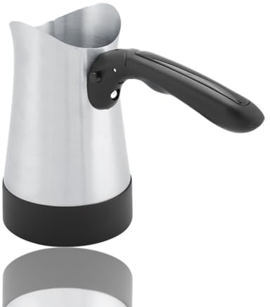 Caffettiera Turca 800W Caffettiera Elettrica 270 ml 220 volt coffee maker Caffettiera A 4 Tazze in Acciaio Inox con Manico Antiscottatura, Multifunzione per Küche, Haushalt & Wohnen