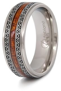 fablano Bermuda Holzring (Silber, 52 (16.6mm))