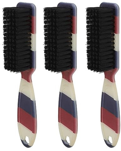 Bartbürste, Professionelle Barber-Fade-Bürste, Borstenimitat-Bürste, Weicher Bartkamm mit Ergonomischem Griff für die Tägliche Bartpflege bei Männern, Vielseitige Styling-Bürste