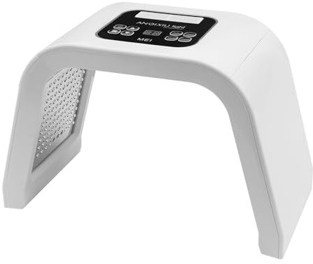 Masque Facial LED 7 Couleurs Livré avec Lunettes - 7 Fonctions Réglables - Machine de Rajeunissement de La Peau Du Visage