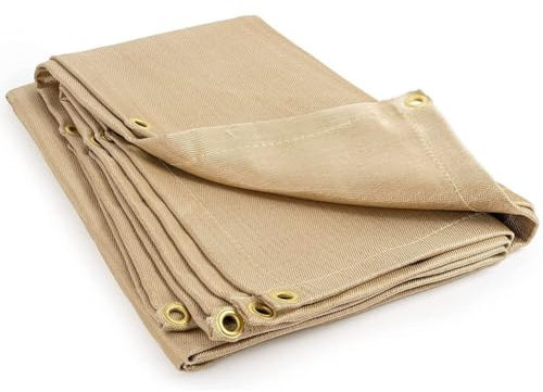 Manta Ignifuga, Manta Ignífuga Tarea Pesada Manta De Soldadura, Manta De Soldadura Incombustible, Soldadura Ignífuga Resistente Térmica Aislamiento(2.4X2.4M)