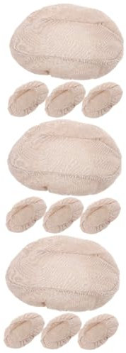 Cabilock 3 Juegos Cubierta De Tela para Cesta De Pan Cesta Fermentacion Pan Cesta De Fermentación para Pan Bolsa De Pan Herramienta para Hornear Canasta De Tela Sabana De Algodon 4 Uds * 3