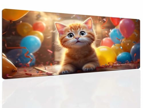 Tapis de Souris Orange, Tapis Souris XXL, 1200x600x4mm Tapis de Bureau Gaming AntidéRapant, Tapis Bureau étanche, sous-Main pour Clavier et Souris, Mouse Pad Mat, pour Gamer, Ordinateur, Pc 833
