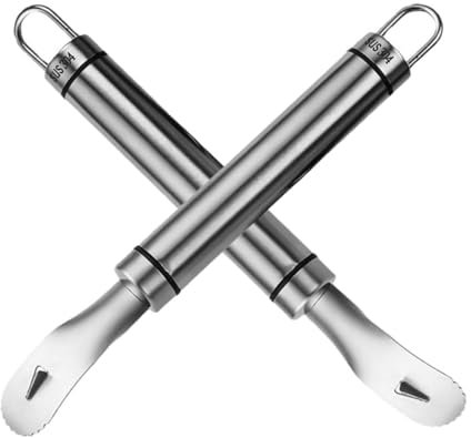 SMASOLO 2piezas Peeler De Naranja Inoxidable Herramienta De Pelado De Frutas Mango Para Cocina y Cócteles