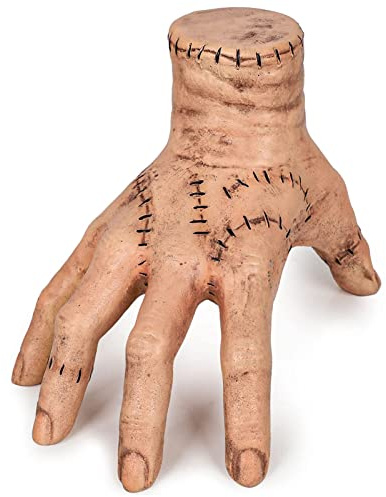 Mani fredde ghiacciate a mano elettrica per adulti Halloween Scary mano falsa puntelli di scena spaventosi cosplay mano in lattice accessorio per decorazioni per la casa (ornamenti)