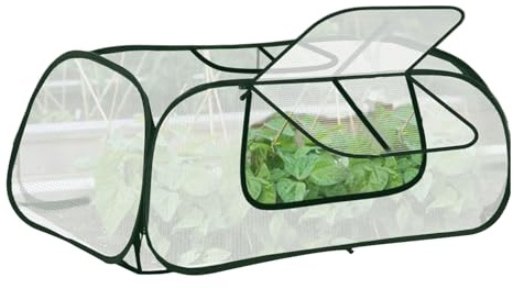 Ihdjasg Tragbares Gewächshaus,Kleines Wasserdichtes - Winter Garten Pflanzen Reihen Frost Abdeckung,für Gemüse, Blumen sowie Sämlinge im Innen- und Außenbereich, Garten, Hof, Farm, Terrasse, Balkon