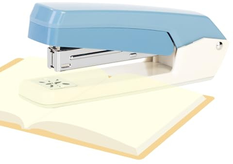 Heftgerät für Broschüren - Langarm-Schreibtischhefter, ergonomischer Schwenkarm mit 360°-Drehung | Robustes Bindezubehör für Handwerk, Verpackungen,