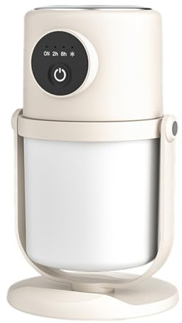 Mini humidificador de escritorio – Humidificador de aire portátil USB con luz nocturna y apagado automático | Humidificador de niebla fría de 500 ml para dormitorio, oficina, coche y viajes