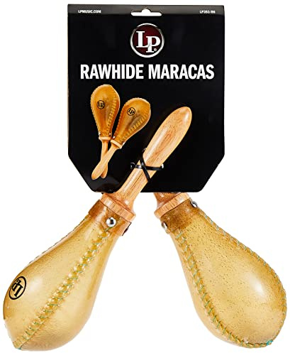 Latin Percussion LP393-RH Salsa Rawhide Maracas Nat'Rl