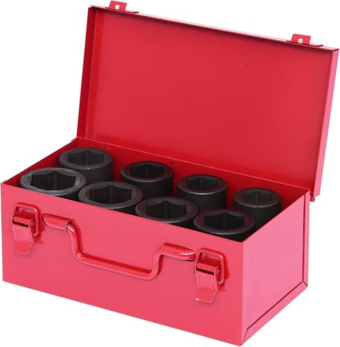 KS Tools 515.0308 1 Juego de llaves de vaso de impacto hexagonal, largas, 8 pzs