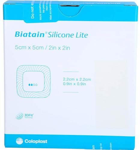 Biatain Silicone Lite Schaumverband 5 x 5 cm, 5 St. Verband