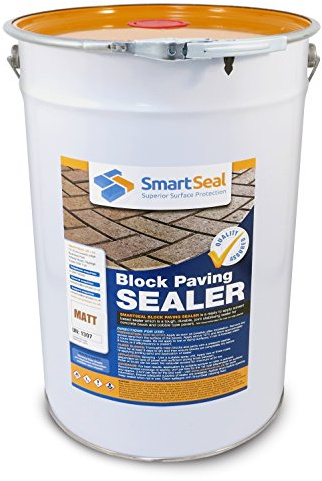 Smartseal Block Paving Sealer - Matt Finish - Easy to Apply, Block Paving Sealant. Durable Sand Hardener & Weed Inhibitor – Best Block Paving Sealer for Driveways, Paths & Patios (25 Litre)