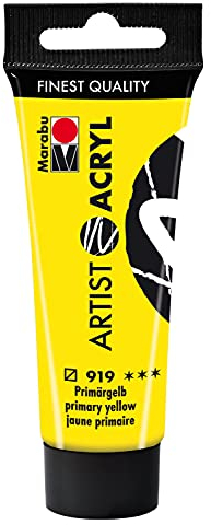 Marabu Artist Acryl 12200055919 - Pintura acrílica (22 ml), color amarillo primario 919