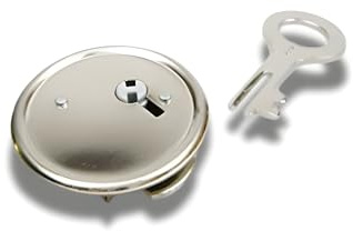 Sparschwein-Schloß inkl. Schlüssel - Made in Germany - Rand39 mm Ø - Marke hannas laden Für Bastler Und Hobbykünstler (1, Metall)