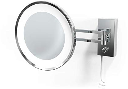 Decor Walther BS 36 Wandkosmetikspiegel LED, Chrom - Vergrößerung 5-Fach