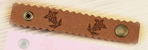 Henkelband 'Enzian Blatt' Oktoberfest Maß Maßkrugband - Farbe wählbar - 1 Stück (Braun)
