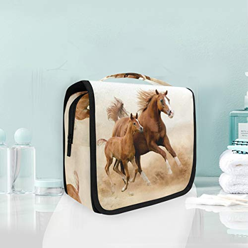 Cheval En Cours D’Exécution Trousse De Toilette Sac Pliable Suspendu Cosmétique Sac Rangement Maquillage sacs pour Voyage Femmes Filles